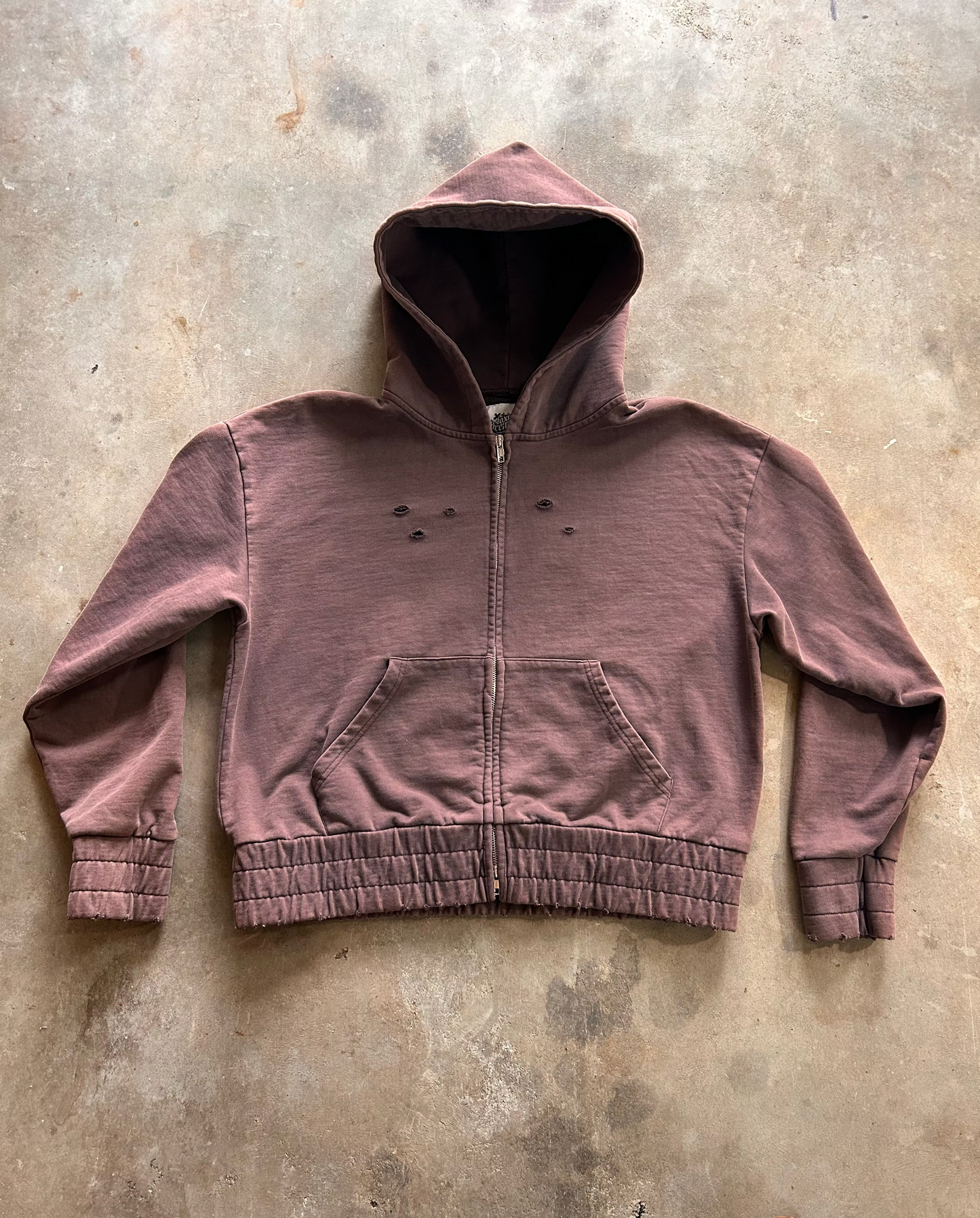 Chocolate Oversized Dual-Zip jacket