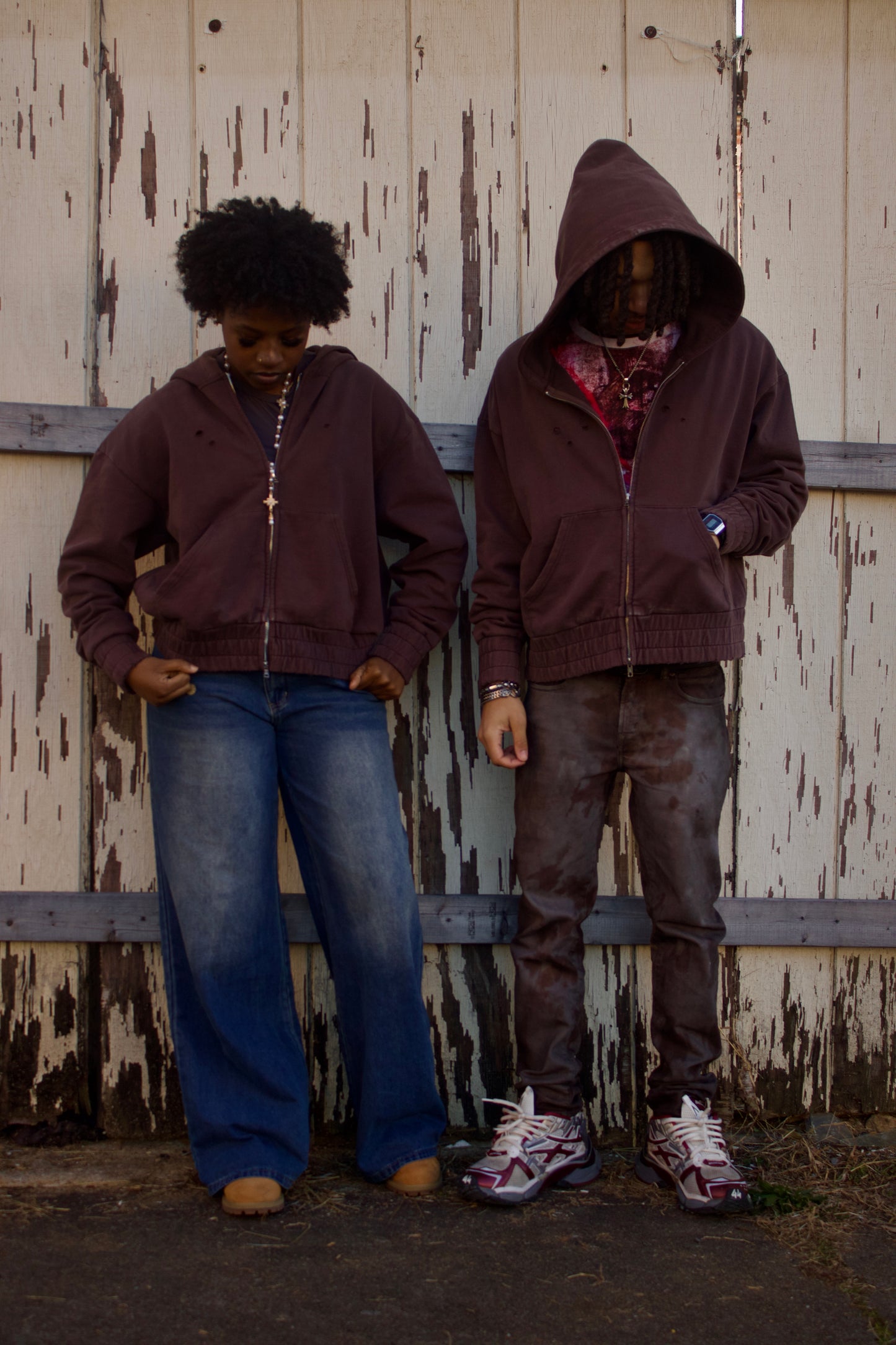 Chocolate Oversized Dual-Zip jacket
