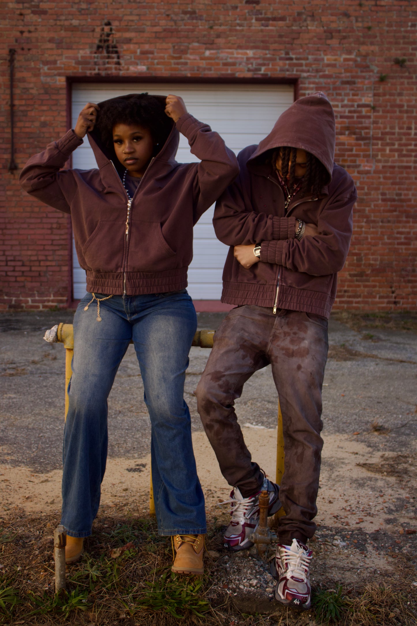 Chocolate Oversized Dual-Zip jacket